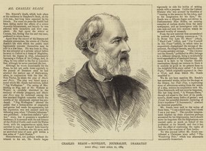 Charles Reade, Novelist, Journalist, Dramatist by English School